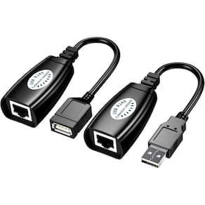 Adaptador Extensor Usb Via Cabo De Rede Até 50Metros
