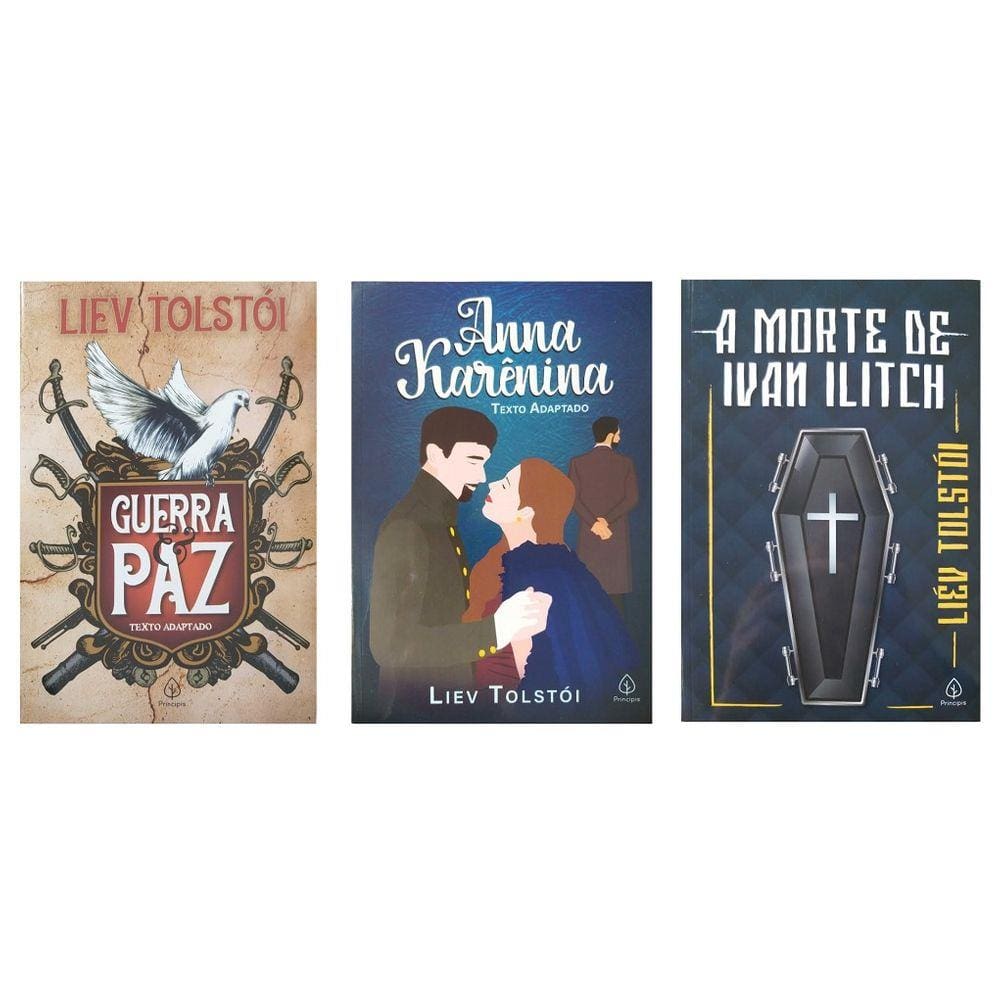 Combo 3 Livros Liev Tolstói Guerra e Paz + Anna Karênina + 1