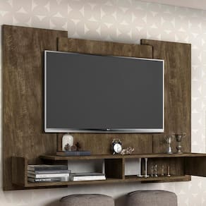 Painel TV Mônaco Cambel Moveis Castanho Wood 800278
