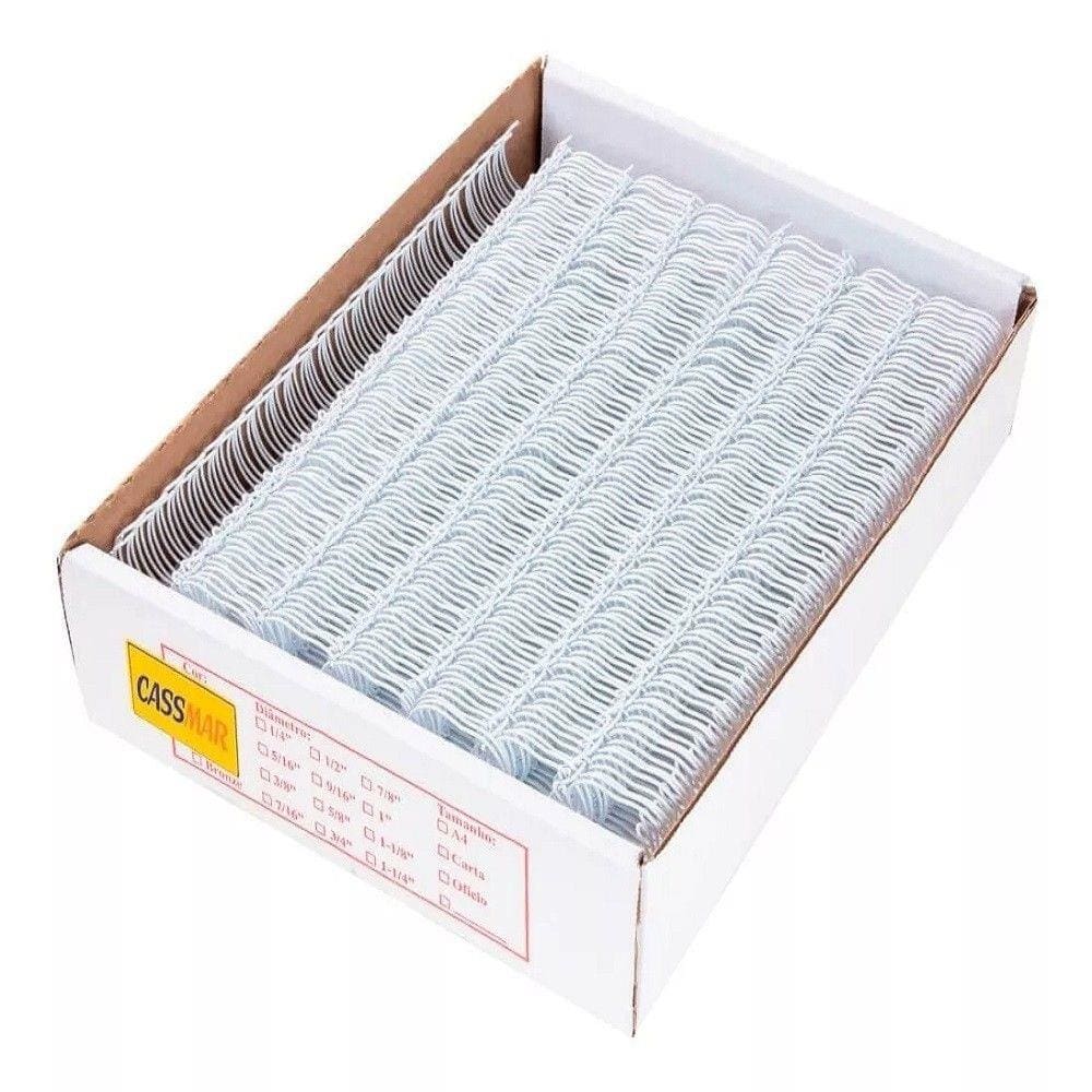 Wire-o para Encadernação 3x1 A4 Branco 1/4 para 25fls 25un