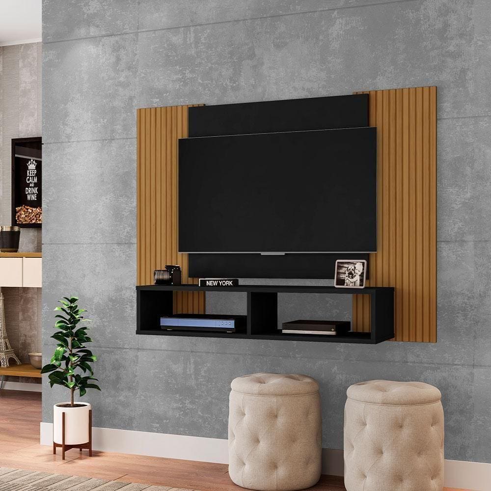 Painel Chile para Tv 48” Preto Fosco