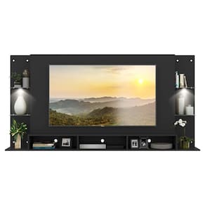 Painel Com Suporte Tv 65´´ e 2 Leds Vegas Premium Preto