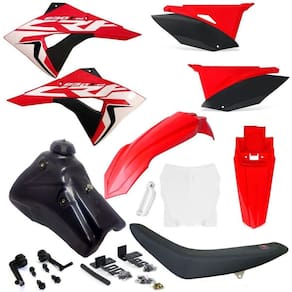 Kit Plástico Carenagem Crf 230 07 08 09... Tanque 7 Litros Number Plate