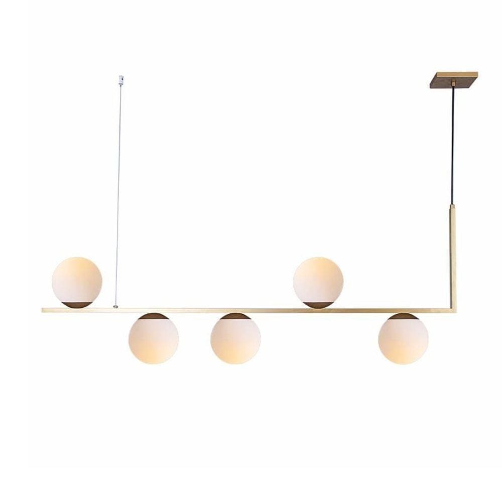 Lustre Pendente Startec Havana L5 E27 Bivolt Dourado