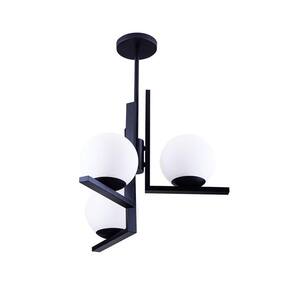 Lustre Pendente Startec Havana 3 E27 Bivolt Preto