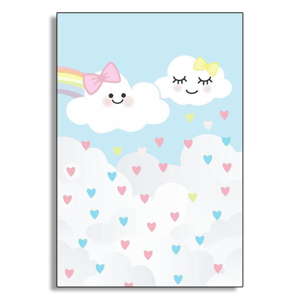 Quadros Infantil Chuva De Amor Kit 3 Peças 20X30Cm