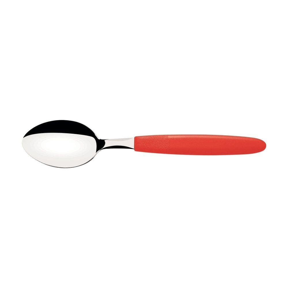 Colher de Mesa Tramontina Ipanema com Lâmina em Aço Inox e Cabo de Polipropileno Vermelho Tramontina