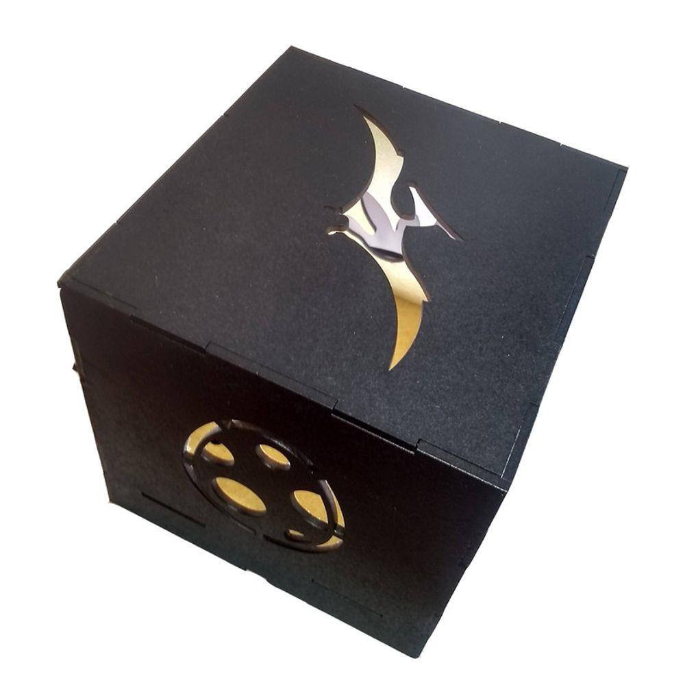 Luminária cubo refletiva dinossauros