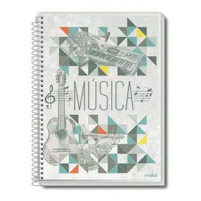 Caderno Espiral De Música Cd 96 Folhas Credeal