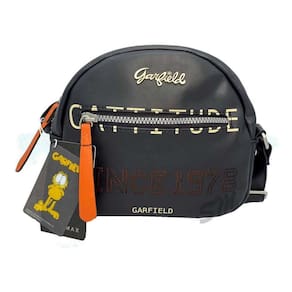 Bolsa Transversal Feminina Garfield Gf22002 Preto