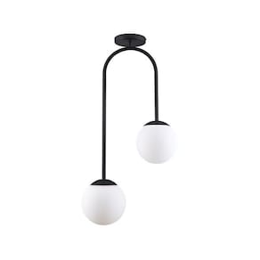 Plafon Startec Flórida 2 E27 Bivolt Preto