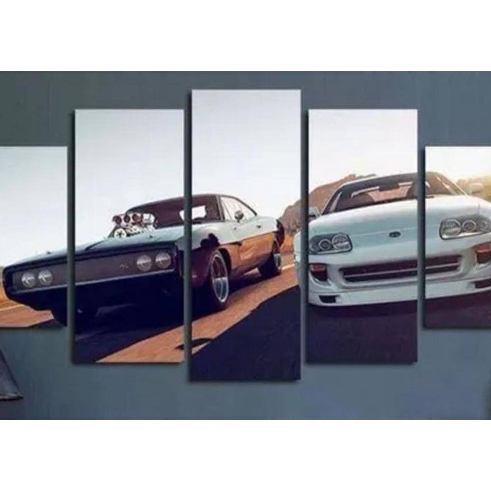 Quadro Mosaicos Velozes E Furiosos 1 De J5peças