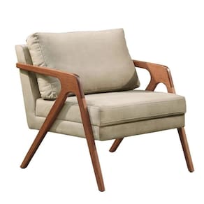 Poltrona Decorativa Mona Luxo Madeira Maciça