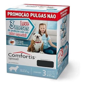 Combo Comfortis Antipulgas Cães 18 A 27Kg 810Mg C/3 Unidades