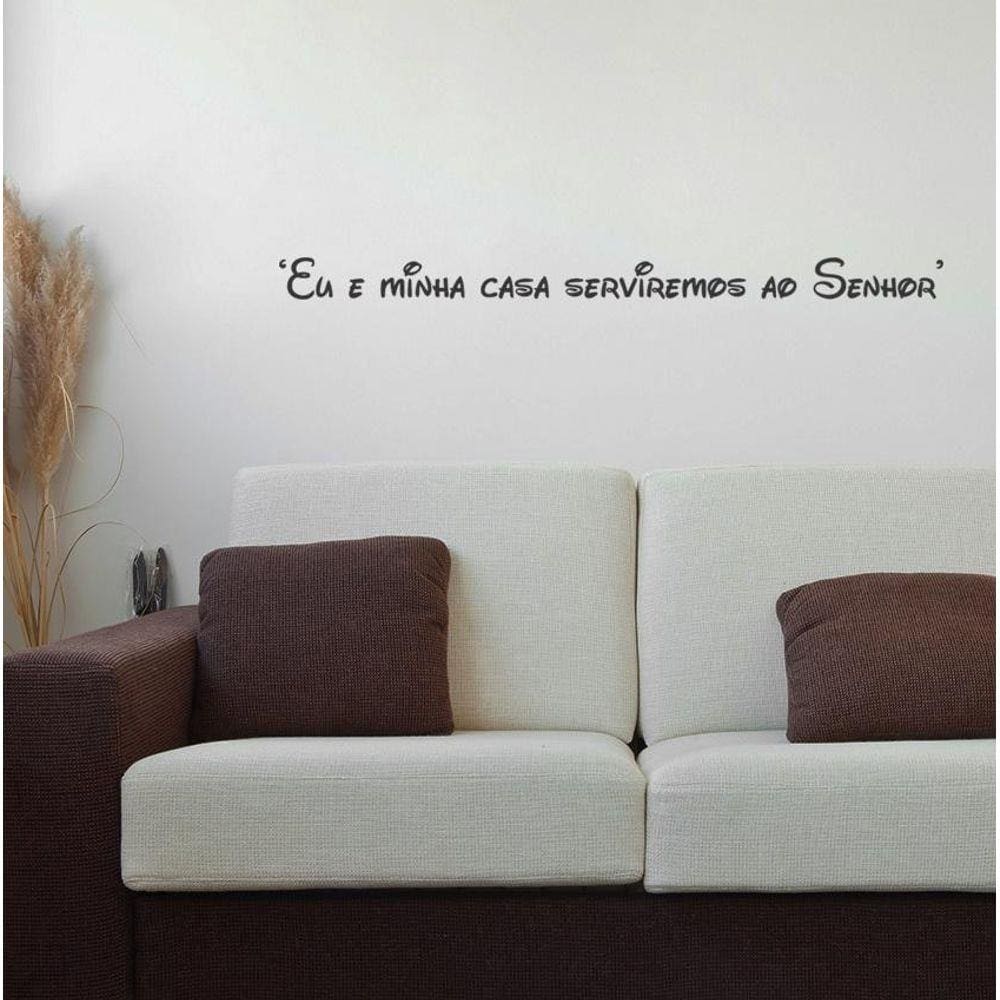 Adesivo Decorativo De Parede Frase Servimos Ao Senhor