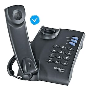 Telefone Fixo Com Fio Pleno Preto Intelbras Oferta Oficial
