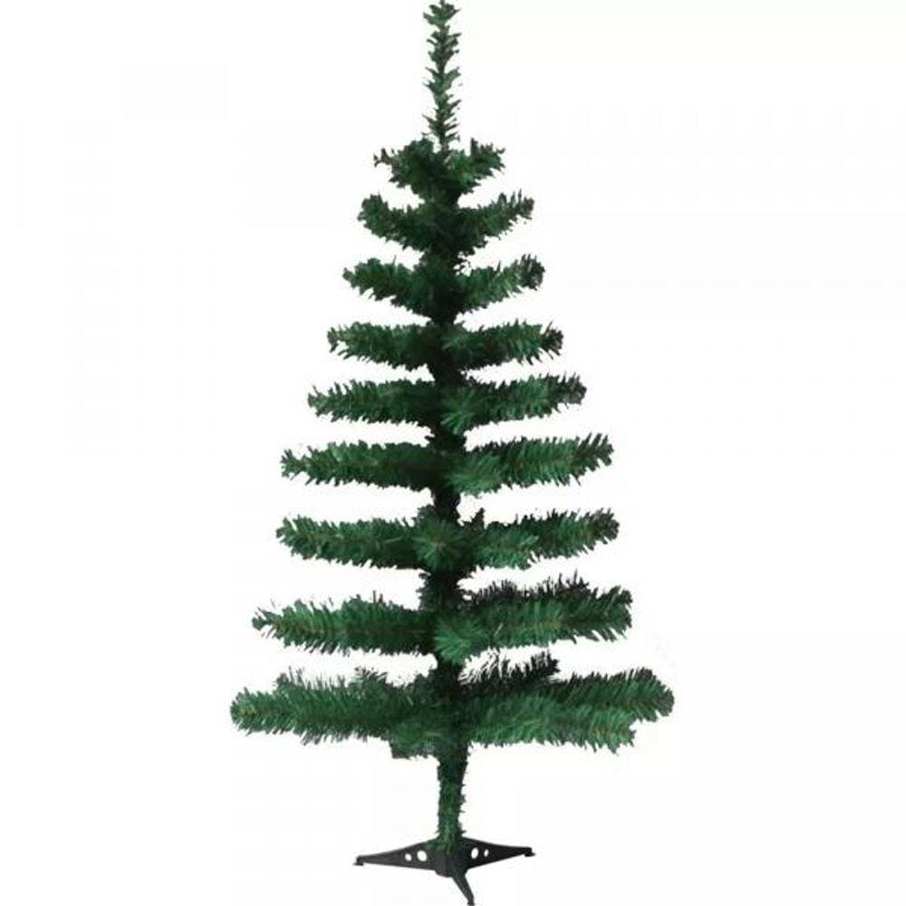 Arvore de Natal Tradicional Pinheiro Canadense Verde 90cm 90 Galhos