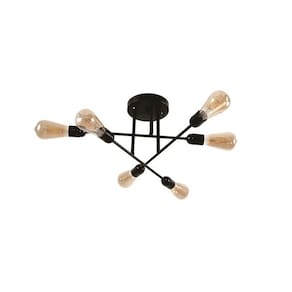 Plafon Taschibra Crossing Preto E27 Bivolt
