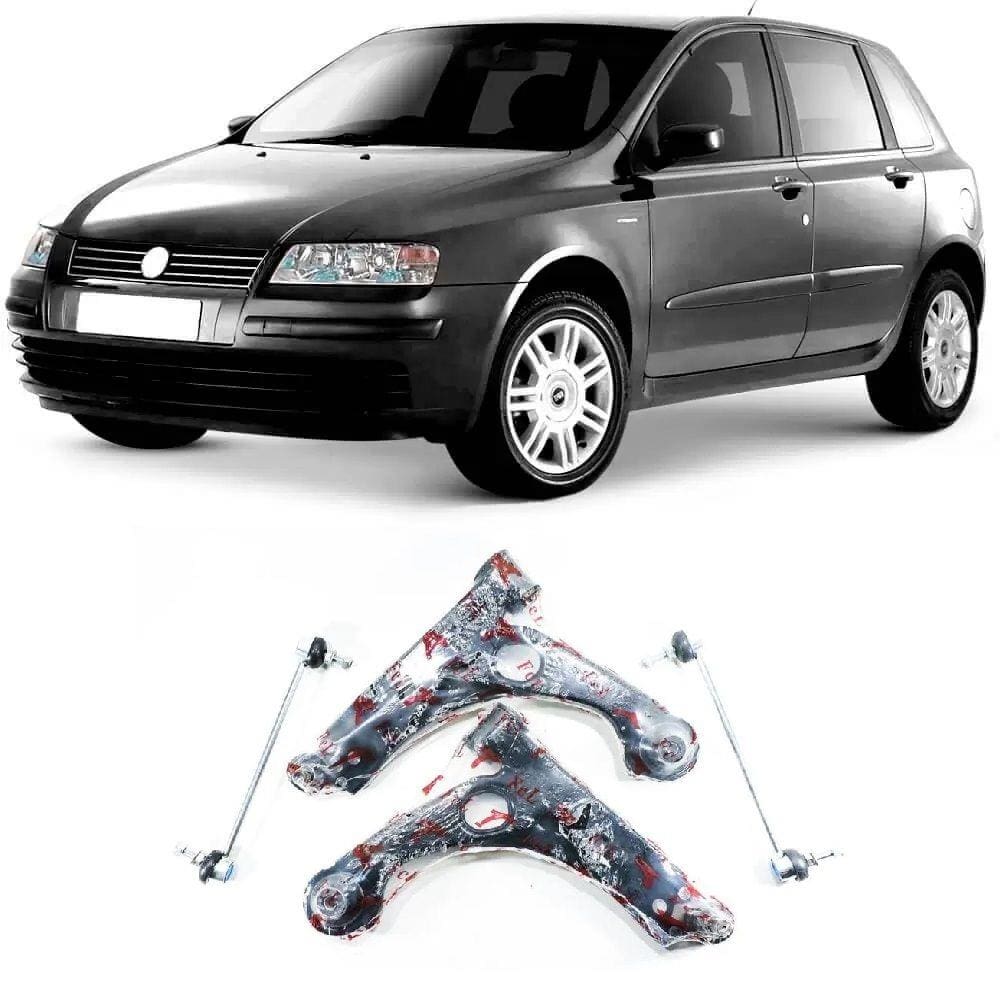 Bandeja + Bieleta Fiat Stilo Dianteiro 2002 Até 2012 O Par
