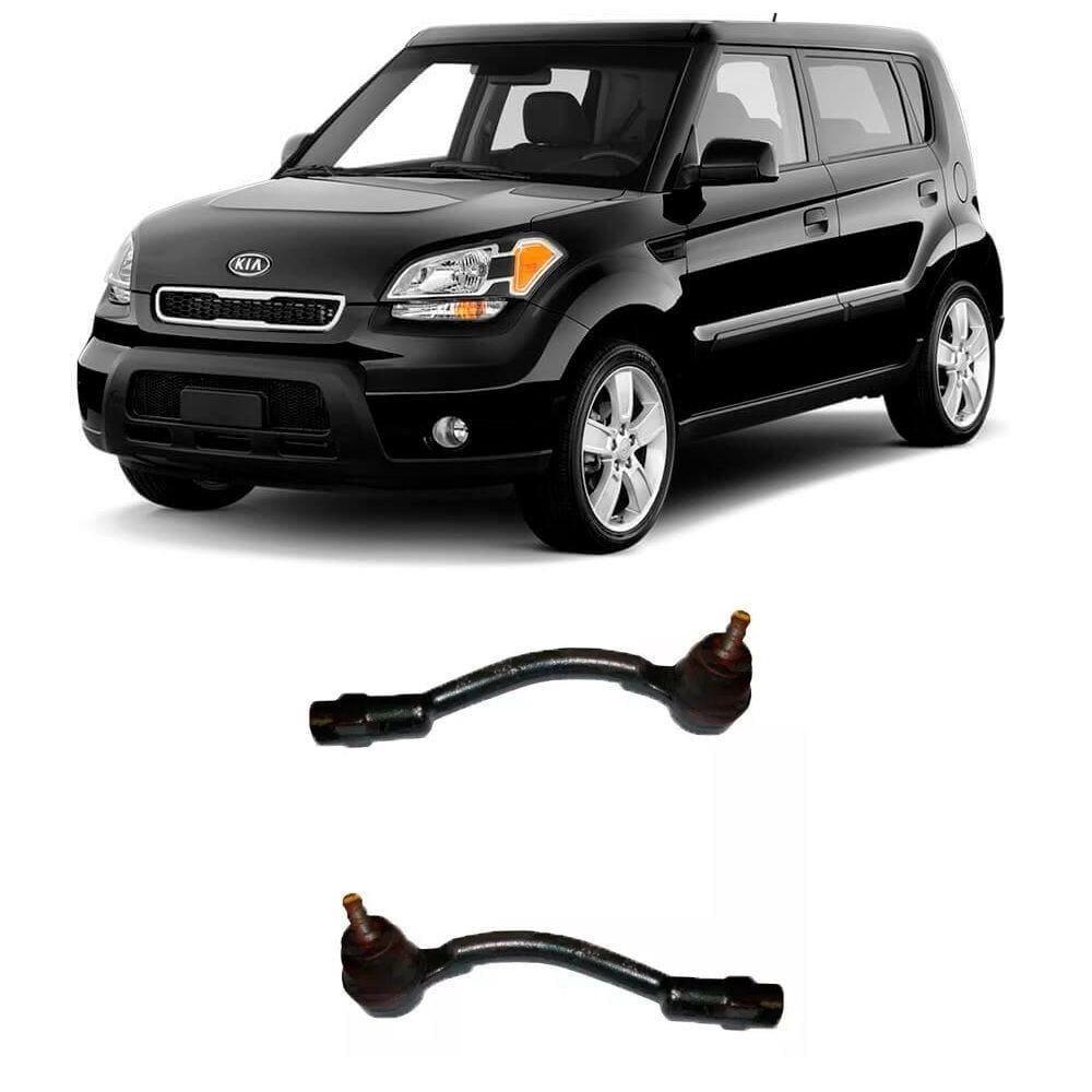 Terminal de Direção Kia Soul Dianteiro 2009 Até 2014 Flex Automotive - O Par