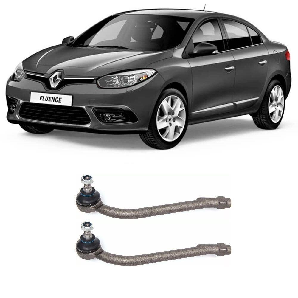 Terminal de Direção Renault Fluence Dianteiro 2011 Até 2016 Flex Automotive - O Par