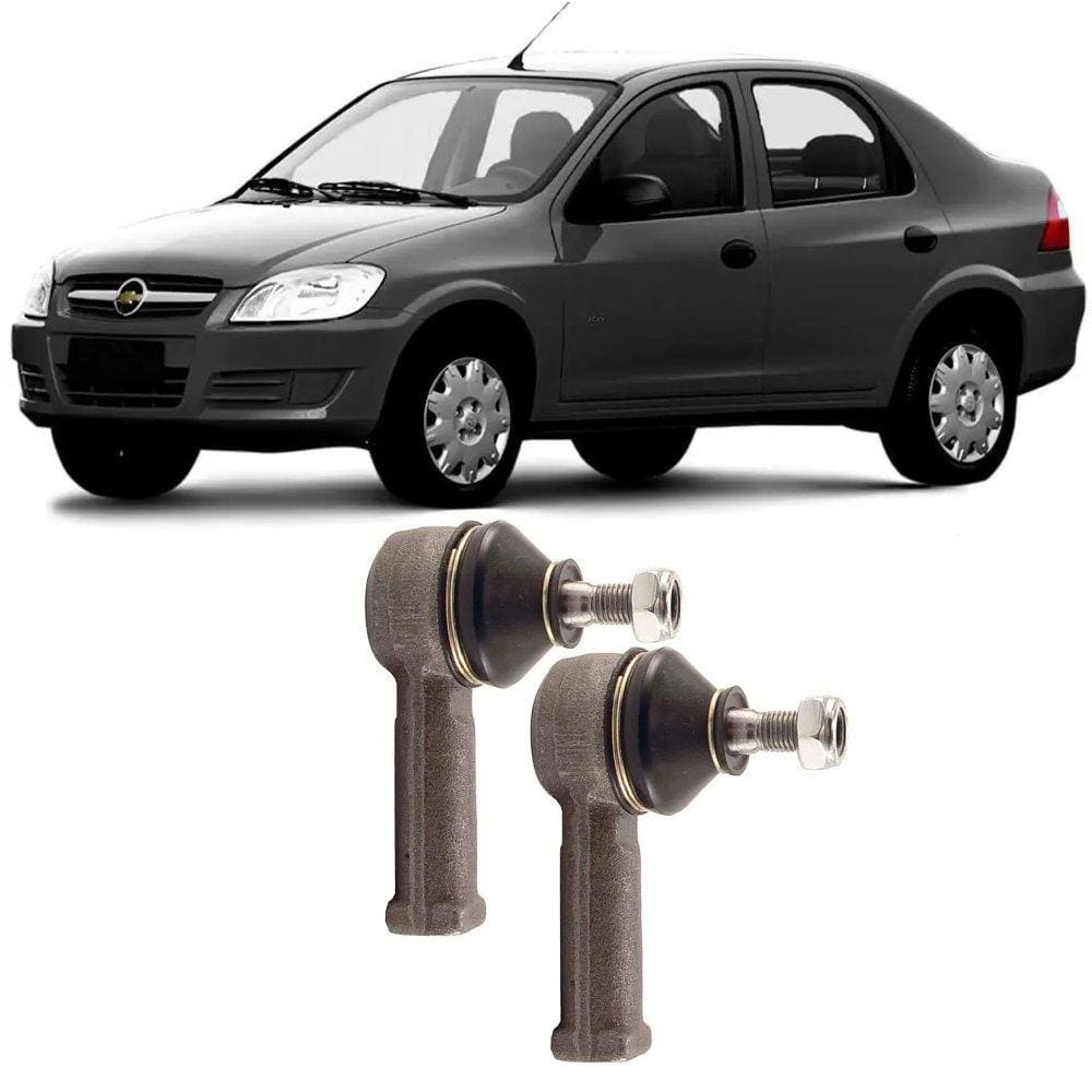 Terminal de Direção Chevrolet Prisma Dianteiro 2006 Até 2012 O Par