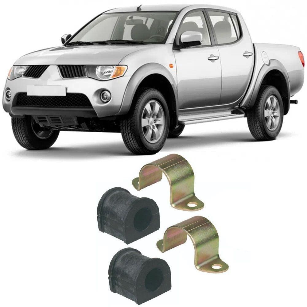 Kit Estabilizador Mitsubishi L-200 DianteiroCentral 1991 Até 2012 23MM - O Par