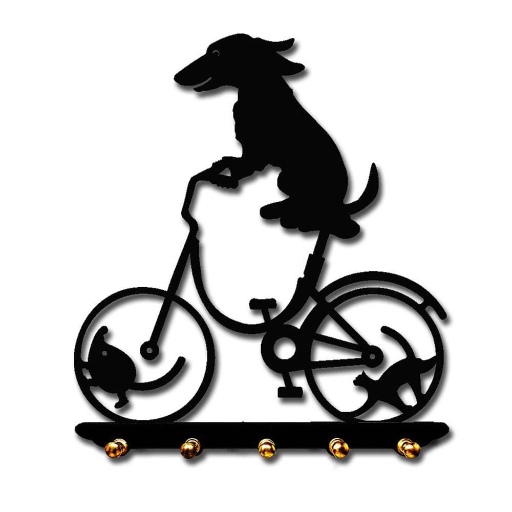 Porta chaves cachorro na bicicleta