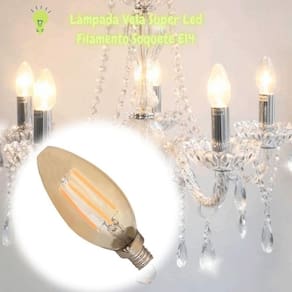 Lâmpada Vela Super Led Filamento Soquete E14
