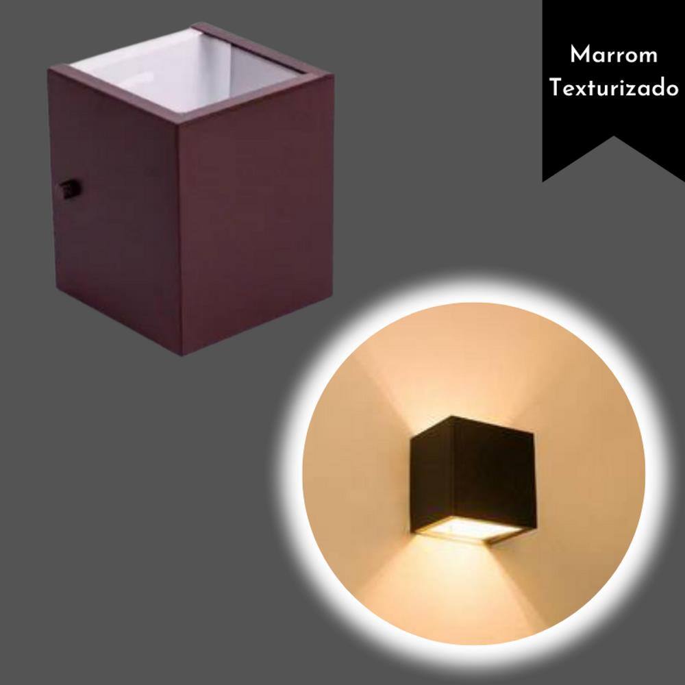 Arandela 2 Focos de Luz em Alumínio- Soquete G9 (6201)