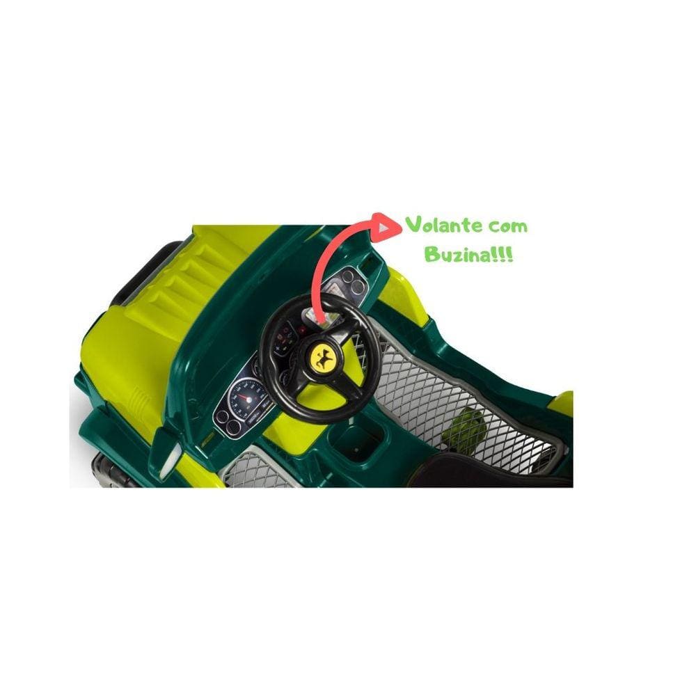 Mini Veiculo De Passeio Diipi Verde Calesita Com Buzina