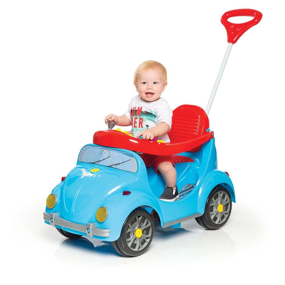 Carrinho de Passeio Infantil a Pedal 1300 Fouks Azul - Calesita