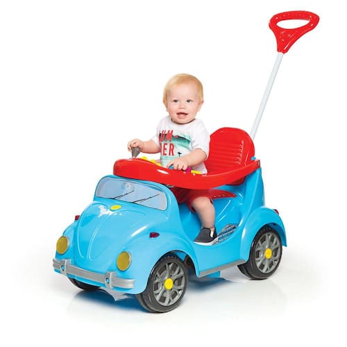 imagem-Carrinho de Passeio Infantil a Pedal 1300 Fouks Azul - Calesita