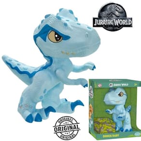 Dinossauro Dinos Baby T-rex Jurassic World Mattel 1461 Blue