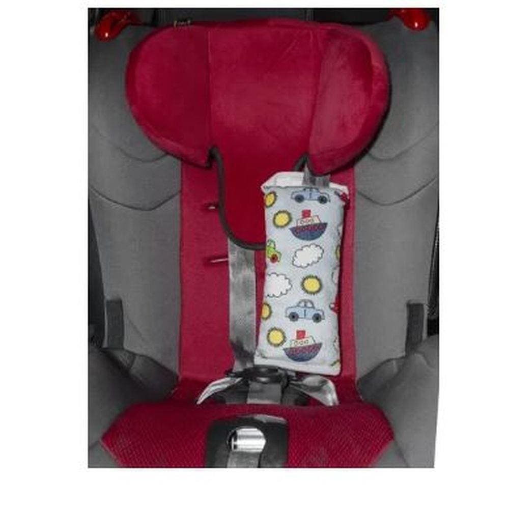 Almofadinha Cinto Segurança Para Bebes Meninos Meninas Carrinho Azul