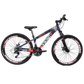Bicicleta Aro 26 Viking TuffX25 Freeride 21V Roxo Laranja