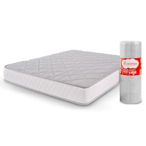 Colchão Viúva Espuma D33 A Vácuo Ortopédica Certificada bf Colchões 128x188x17cm - Branco