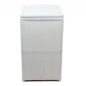 Cesto De Roupa Fibra Sintética Vertical 40x40x70 Branco