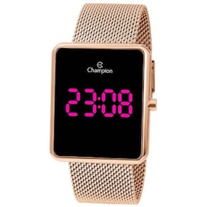 Relógio Champion Unissex Digital Led Lilas Ch40080H Rose