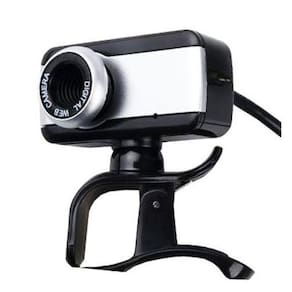 Web Cam Brazilpc V4 1.5M Com Microfone Preta/Prata