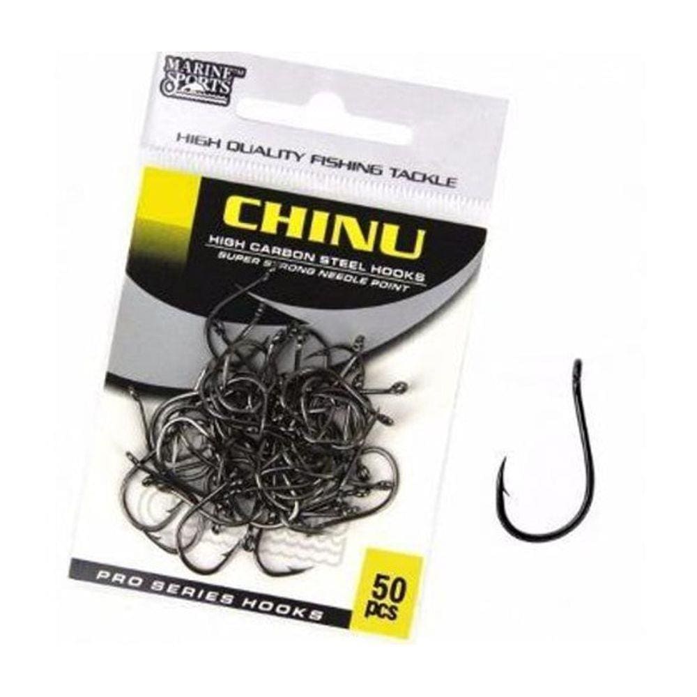 Anzol Chinu Nº 2 Black Nickel - Marine Sports - 50 Peças