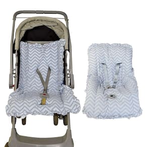 Kit Capa de Carrinho e Bebê Estampada Menino