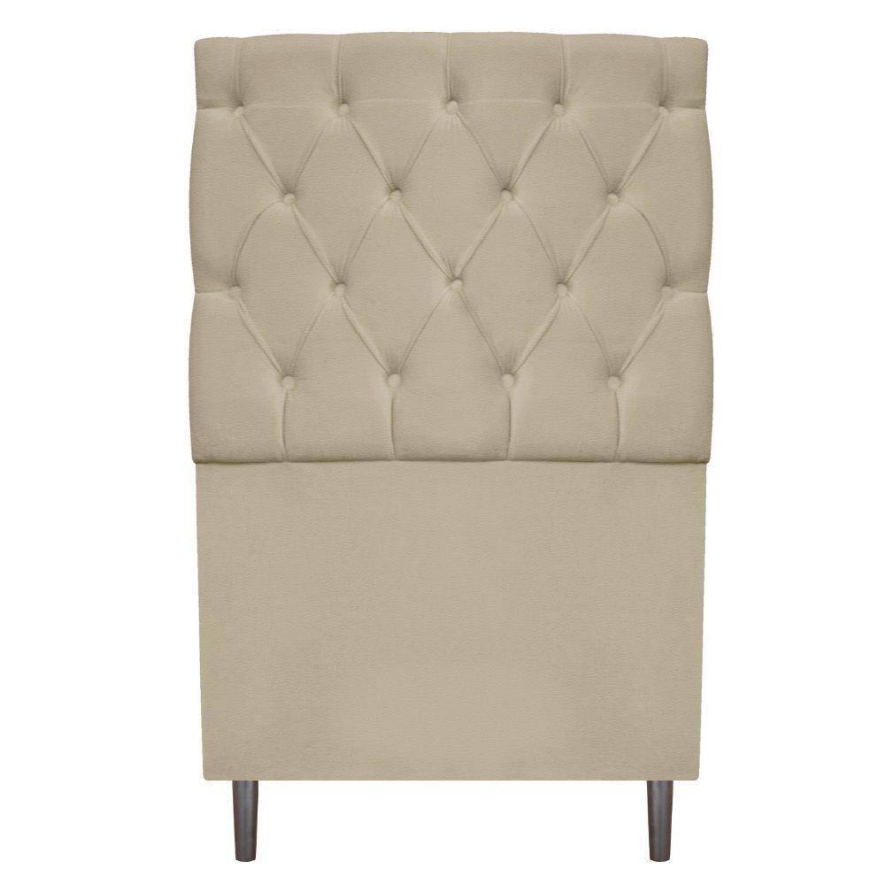 Cabeceira Estofada Liverpool 90cm Bege