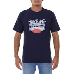 Camiseta Quiksilver Magic Van Masculina Azul Marinho