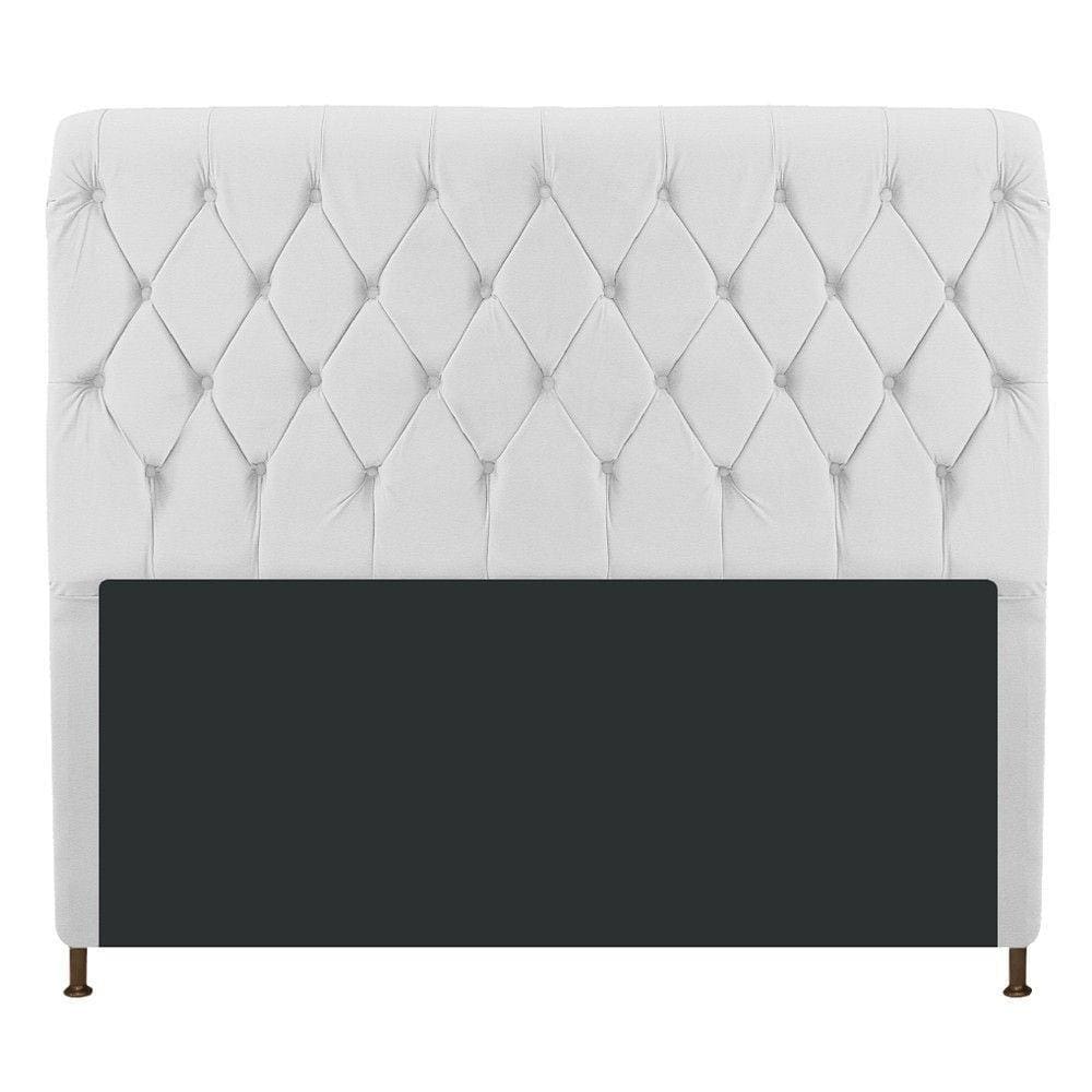 Cabeceira Estofada Cristal 195cm Branco