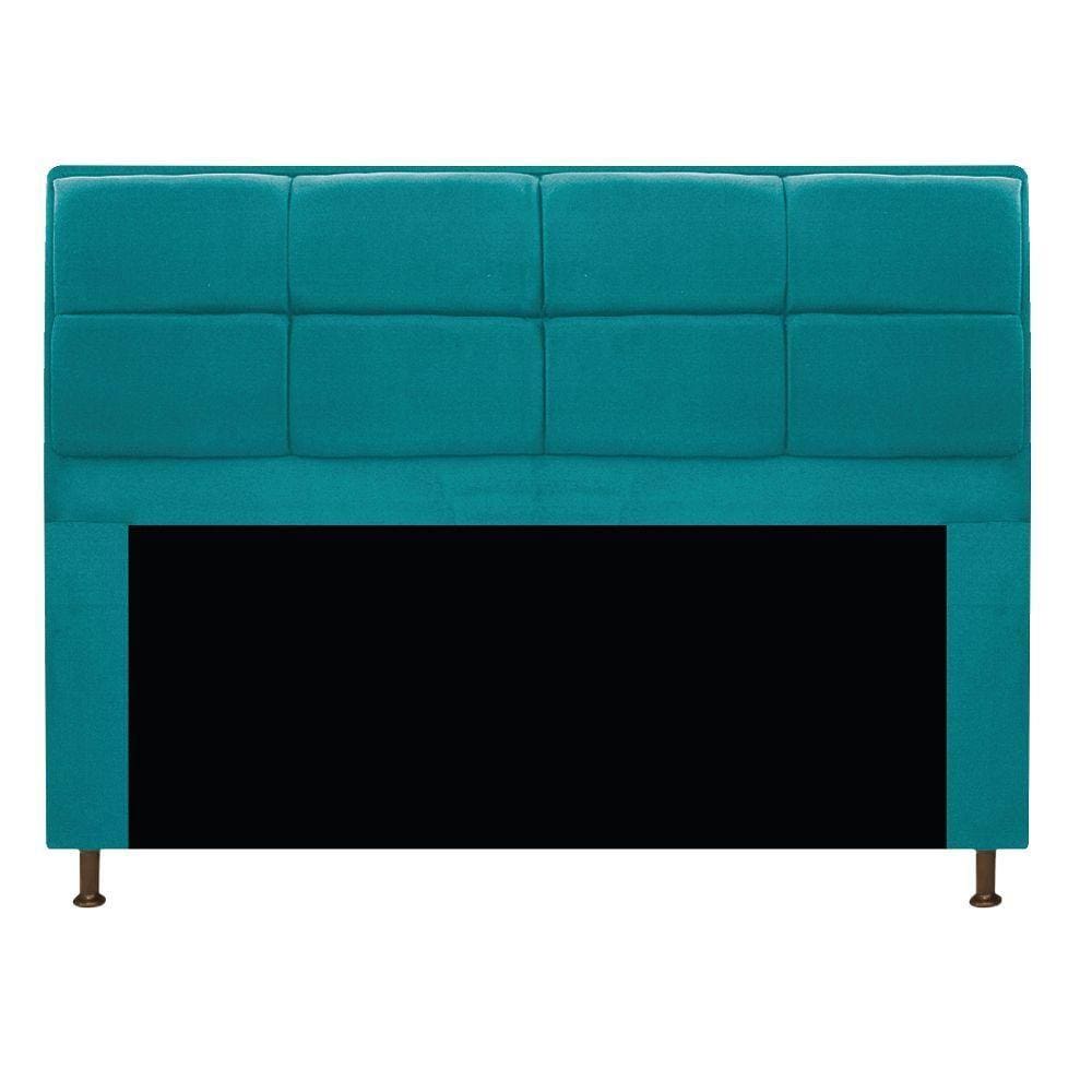 Cabeceira Munique 140cm Azul Turquesa