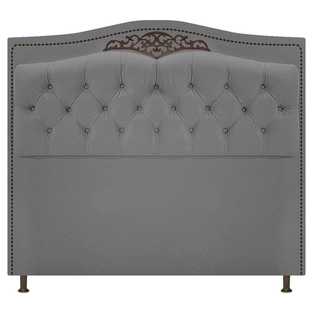 Cabeceira Estofada Yasmim 160cm Cinza