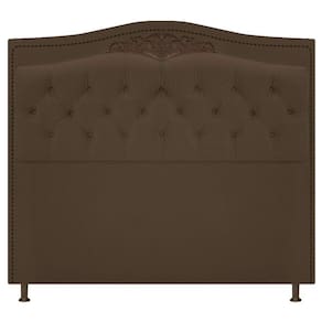 Cabeceira Estofada Yasmim 195cm Marrom