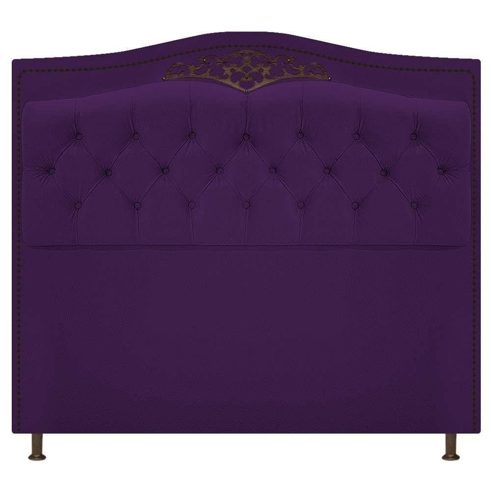 Cabeceira Estofada Yasmim 90cm Roxo