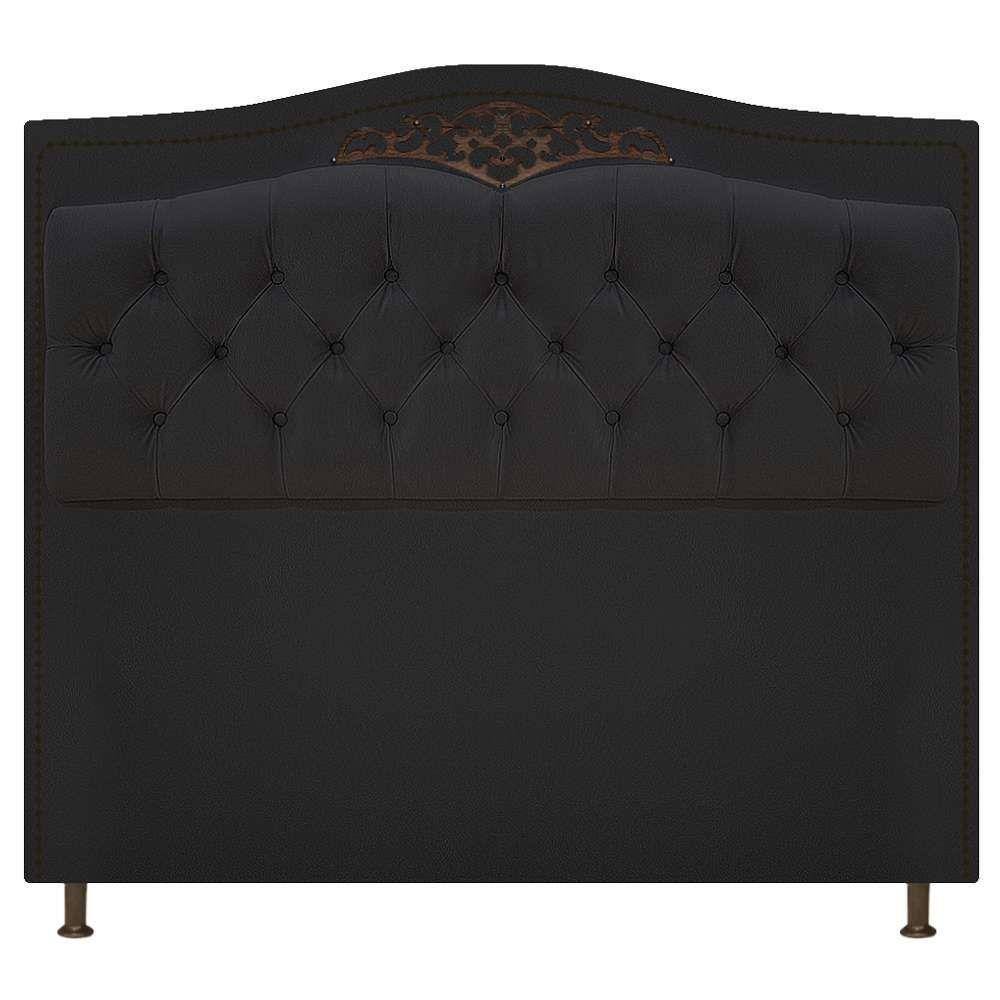 Cabeceira Estofada Yasmim 90cm Preto